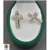 Image 1 : JP950-177 SILVER CZ EARRINGS
