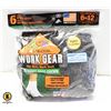 Image 1 : BLACK SHORT BOOT CREW SOCKS 6-12 SIZE 6-PACK