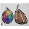 Image 1 : #91-NATURAL RAINBOW SOLAR QUARTZ & UNIKITE