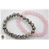 Image 1 : #96-NATURAL PINK ROSE QUARTZ & JASPER SPORT