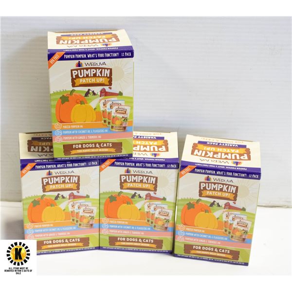 CASE OF WERUVA PUMPKIN PATCH PET FOOD BB