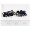 Image 1 : NEW NAVY BLUE RHINESTONE RIBBON THEME FRENCH