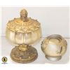 Image 1 : CHAMPAGNE BRONZE COLOUR CANDLE HOLTER &