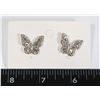 Image 1 : NEW CUBIC ZIRCONIA BUTTERFLY STUD EARRINGS