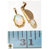 Image 1 : GOLD TONE PENDANTS WITH OPALS