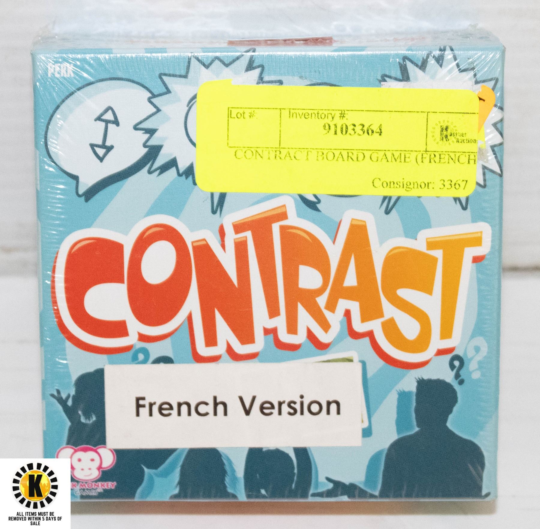 CONTRACT BOARD GAME (FRENCH)