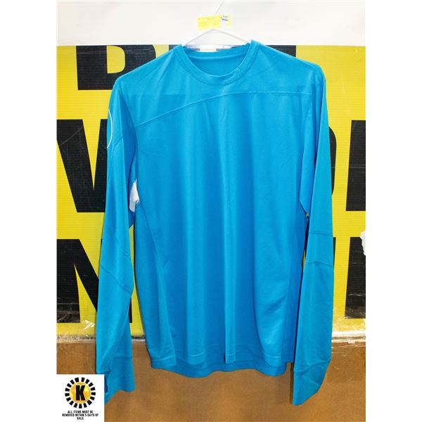 LULULEMON BLUE TOP LONG SLEEVE W/LULULEMON ON