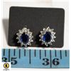 Image 1 : 21- EARRINGS WITH 7 X 5 OVAL