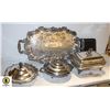 Image 1 : COLLECTION OF SILVER PLATED DISHWARE INCLUDES: