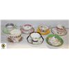 Image 1 : COLLECTION OF PORCELAIN TEACUPS INCLUDING: