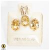 Image 1 : JP997-283 SILVER CITRINE SET