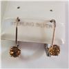 Image 1 : JP997-273 SILVER CITRINE(0.5CT) EARRINGS