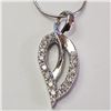 Image 1 : JP997-259 SILVER CZ NECKLACE