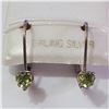 Image 1 : JP997-258 SILVER PERIDOT EARRINGS