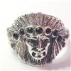 Image 1 : JP966-207 SILVER BLACK ONYX RING