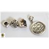 Image 1 : JP997-294 SILVER PACK OF 4 PANDORA STYLE BEADS