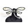 Image 1 : DRAGON FLY  BROOCH WITH BLACK & WHITE