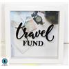 Image 1 : PERSONALIZED TRAVEL FUND MONEY BOX VACATION