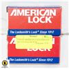 Image 1 : 2 PACK AMERICAN LOCK PADLOCK KEYED YELLOW NEW