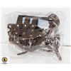 Image 1 : SECURE LEATHER MESH BASKET DOG MUSSLE BROWN