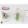 Image 1 : BAG OF THREE 14MM GLASS ATTACHMENTS