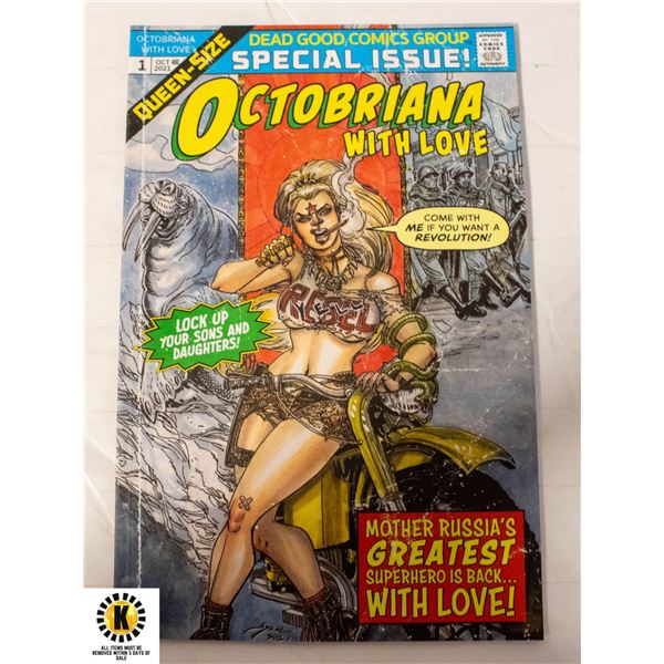 OCTOBRIANA WITH LOVE COMIC QUEEN SIZE