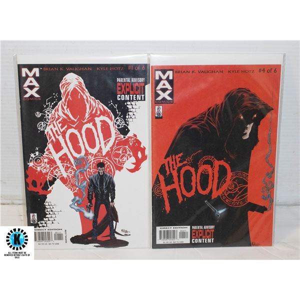 MARVEL THE HOOD #1, 4 COMIC LOT, 1ST HOOD APP.