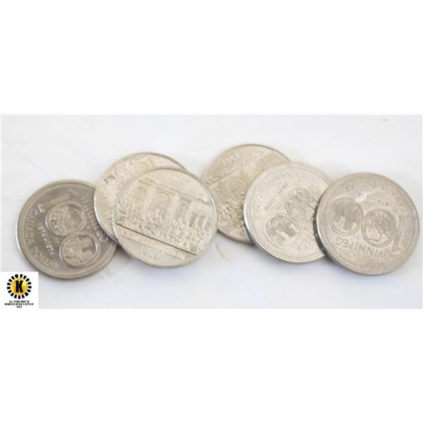 1874-1974 X3 DOLLARS 1867-1982 X3