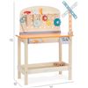 Image 2 : NEW AMAZON BASIC WOODEN PLAY TOY TOOL WORK BENCH