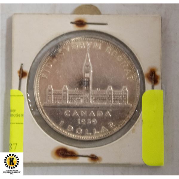 1939 CANADA SILVER DOLLAR