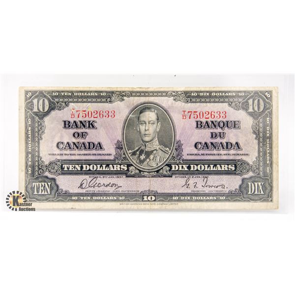 1937 $10 NOTE