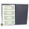 Image 2 : $1 SET OF 4 UNCUT BILLS WITH CERTIFICATE OF