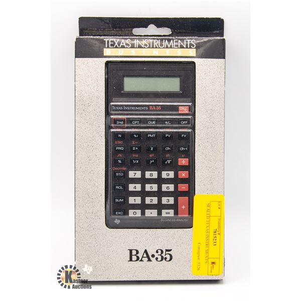 SEALED TEXAS INSTRUMENTS