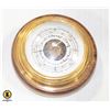 Image 1 : BRASS WOODEN BAROMETER