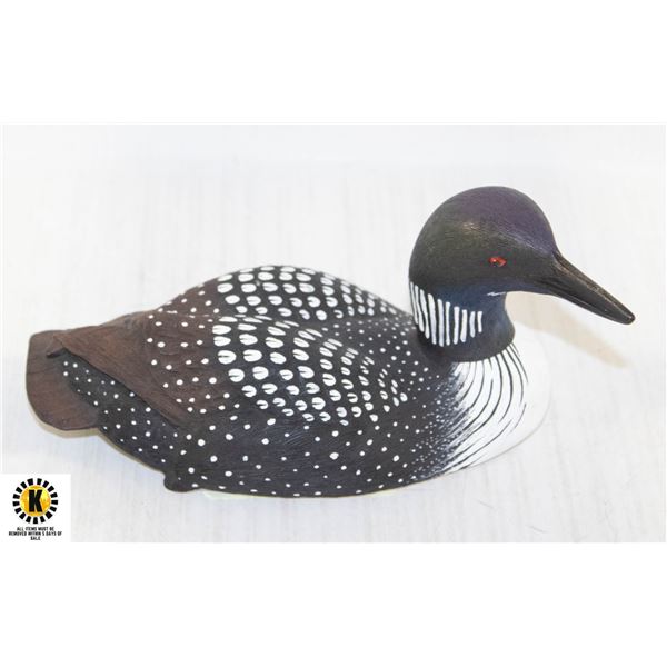 HAND CARVED PAINTED & SIGNED