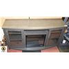 Image 1 : GREY TONED FIREPLACE/TV STAND UNIT WITH