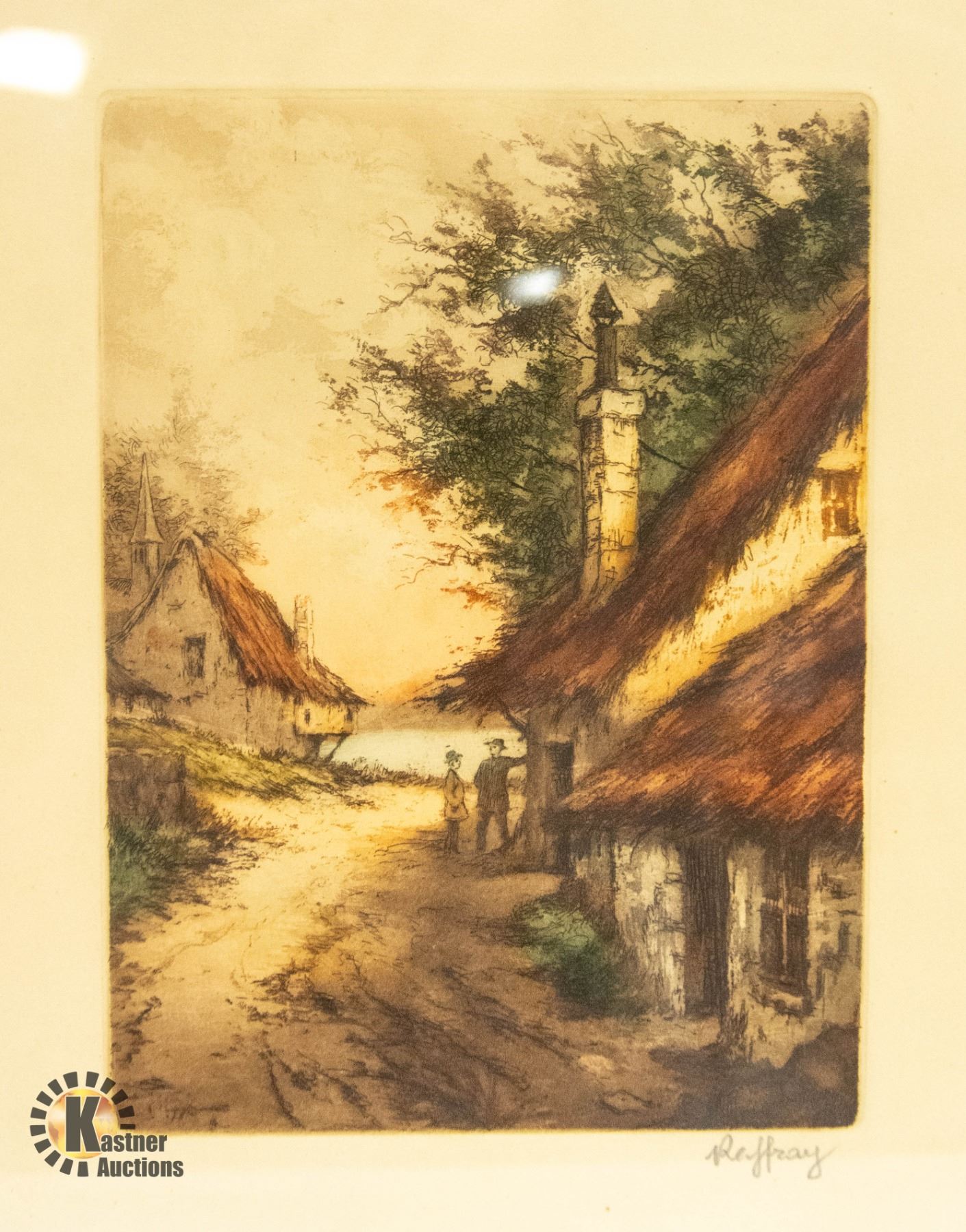 Signed Raffray ANDRE RAFFRAY SIGNED SET OF 3 ETCHING PICTURES