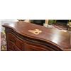 Image 2 : WOOD ORNATE CURVED FRONT 6 DRAWER DRESSER
