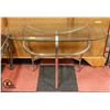 Image 1 : GLASS TOP HALLWAY TABLE 42" X 18" X 28"