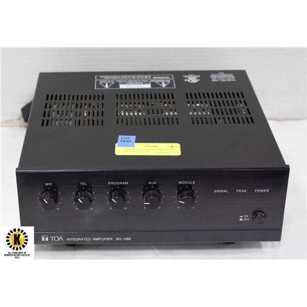 AMPLIFIER, FROM COMMERCIAL SOUND SYSTEM