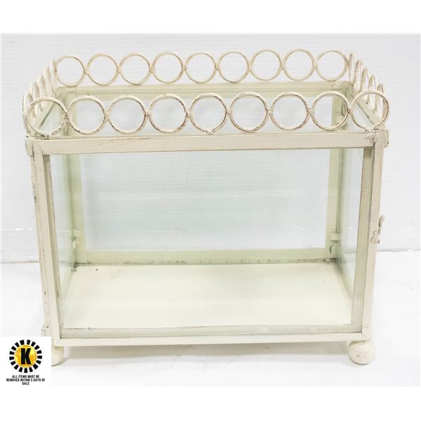 GLASS & METAL CASE FOR TERRARIUM/DISPLAY