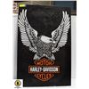 Image 1 : HARLEY DAVIDSON PRINT ON CANVAS 11.5" X 35.5"