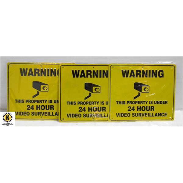 SEALED (3) METAL SIGN'S