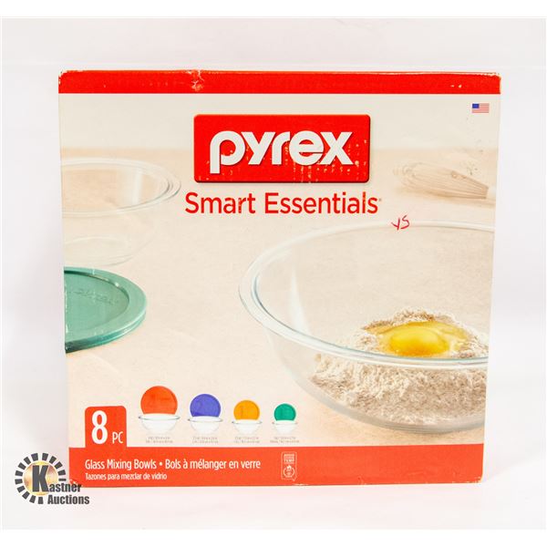 NEW PYREX GLASS MIXINGBOWLS