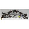 Image 1 : DECORATIVE METAL BROWN & BLUE LEAF