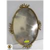 Image 1 : ANTIQUE BRASS OVAL 14 X 20 INCH FRAME