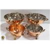 Image 1 : LOT OF VINTAGE COPPER COLANDERS BIG & SMALL