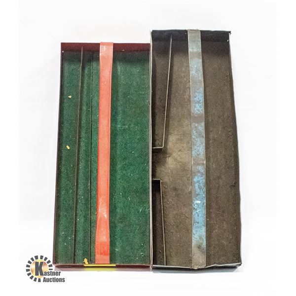 2 METAL TOOL TRAYS