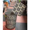 Image 1 : STAY PAW-SITIVE GARBAGE CAN WITH MATCHING LAMP