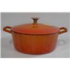 Image 1 : LAGOSTINA CAST IRON POT WITH LID 10.5" WIDE